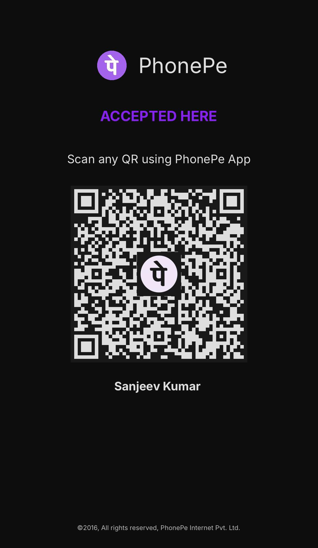 QR Code for Payment